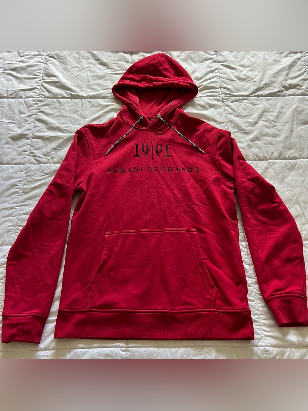 Official Armani Exchange Logo 1991 Hoodie Small